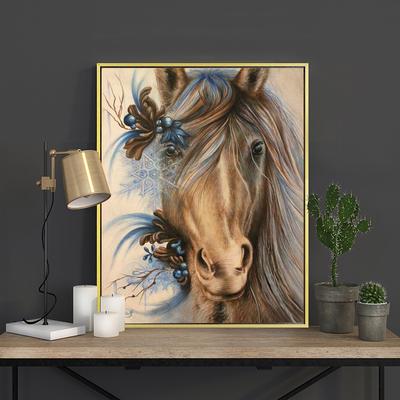Round Rhinestone Diamond Embroidery Horse Animal 5d Diy Diamond Painting Handicraft Cross Stitch