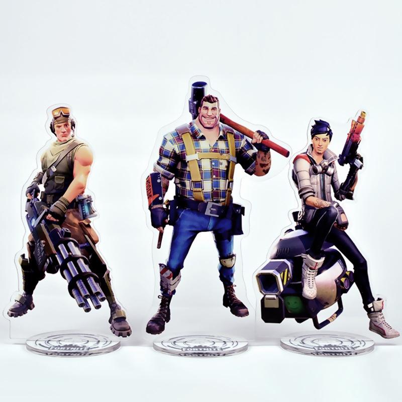 Pink Bear Skin Skull Special Trooper Ninja Acrylic Stand Figure Toy