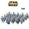 Wars 21pcs Star 501st Building Blocks Clone Troopers Minifigures Kid Toys