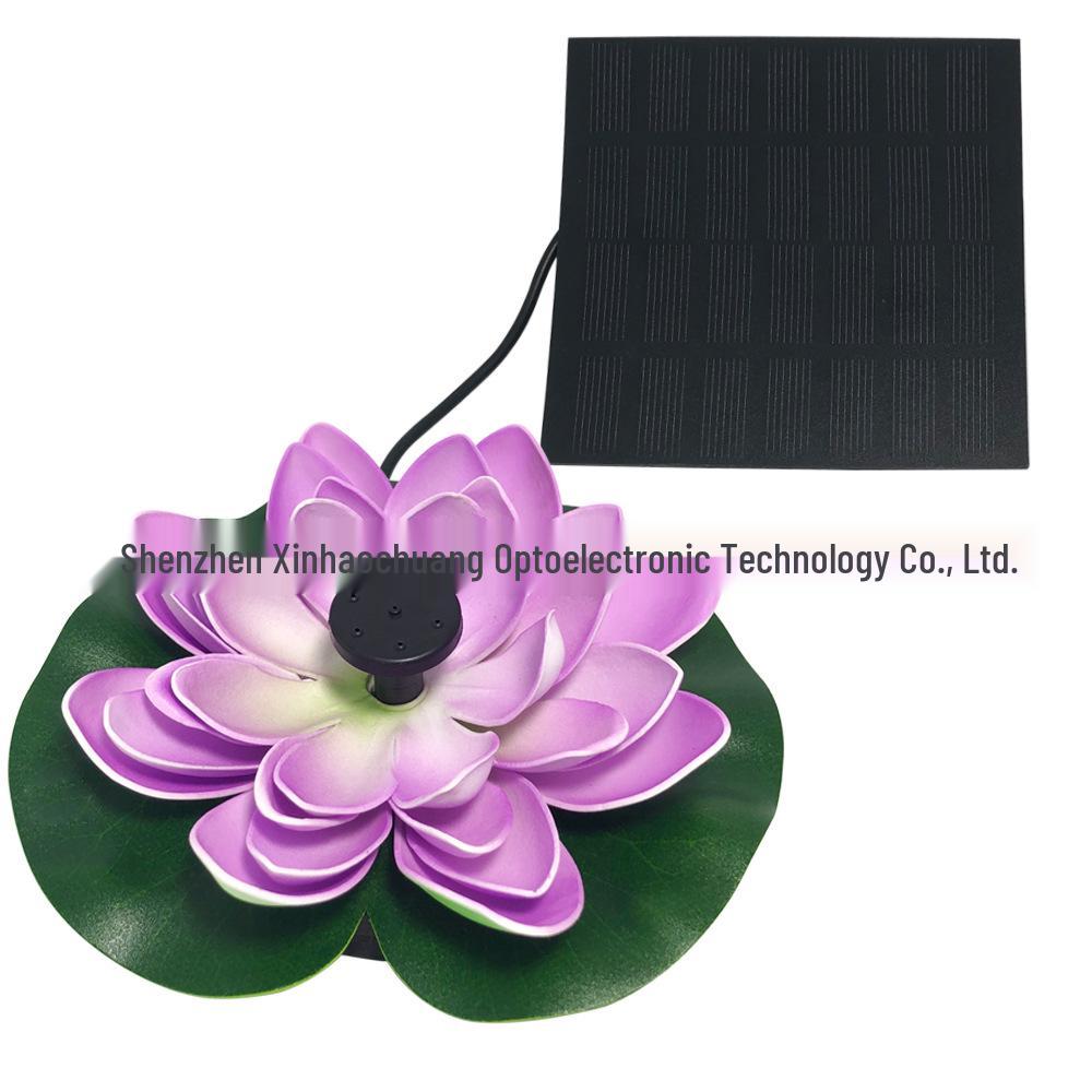Solar Floating Fountain with Battery and LED Lights for Outdoor Ponds