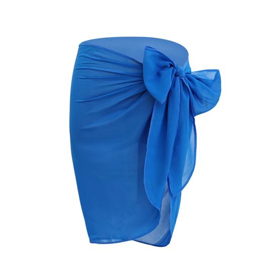 Dame Cover Up Skjørt Ensfarget Snøring Pustende Badehåndkle UV-beskyttelse Allsidig Stil Bikini Cover Up