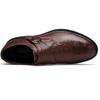 Monk Strap Slip On Genuine Leather Business Men's Shoes Handmade Dress Loafers Men Casual Shoes for Men with Buckle Big Size 49