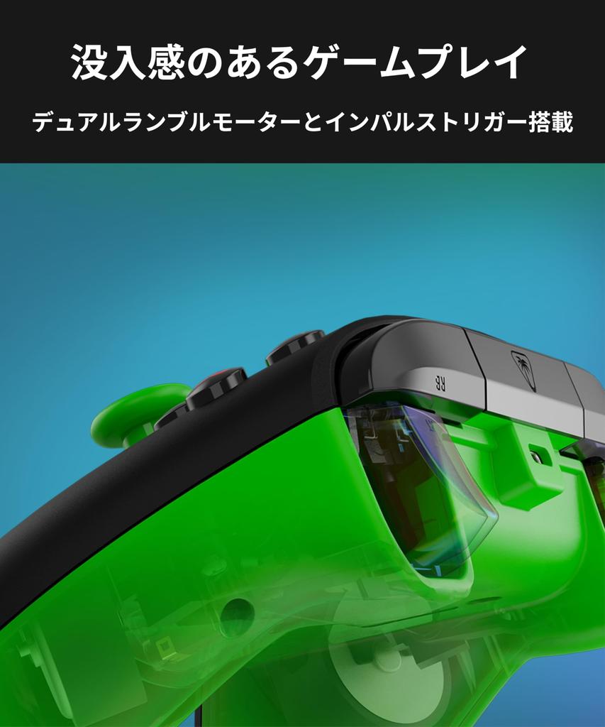 TURTLE BEACH Rematch Core Black Green Wired USB Officially Licensed by Compatible with PC and Xbox Series Chat Mic Ergonomic Design Warranty &