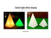 Waterproof RGB LED Pyramid Table Lamp: Outdoor/Indoor Decorative Light