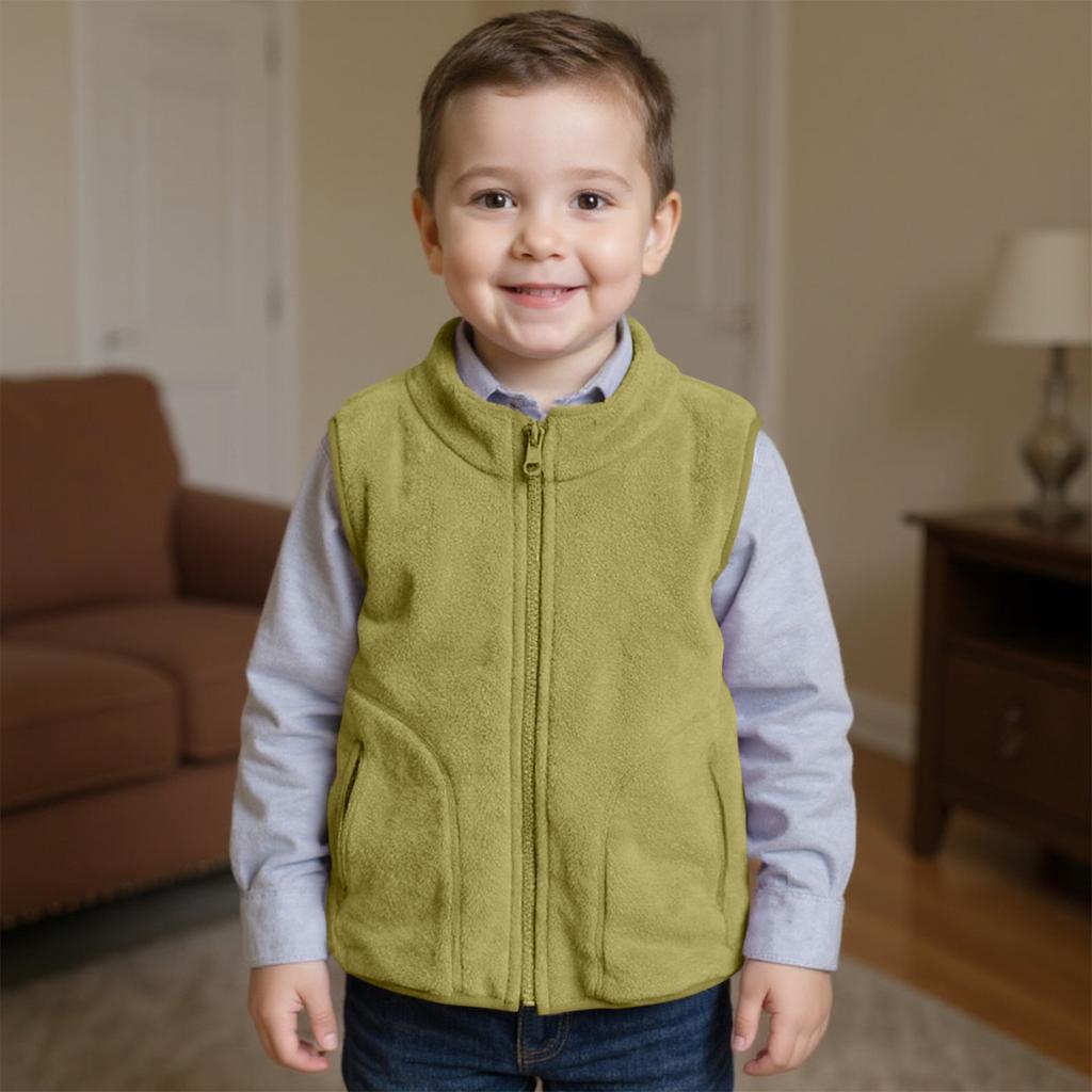 Children's Vest  Fleece Vest  And Winter Plus Velvet Thickened Waistcoat Children's Vest