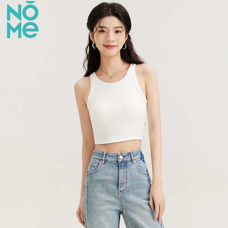 NOME Women s Elegant Cropped T-Back Cami Tank XL