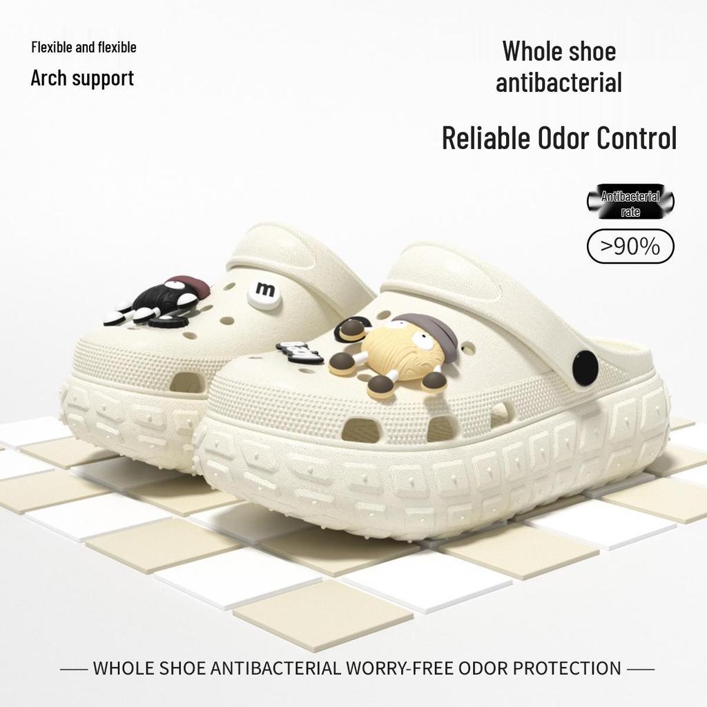Women's Platform Clog Sandals: Non-Slip, Breathable, Wear-Resistant for Home & Beach
