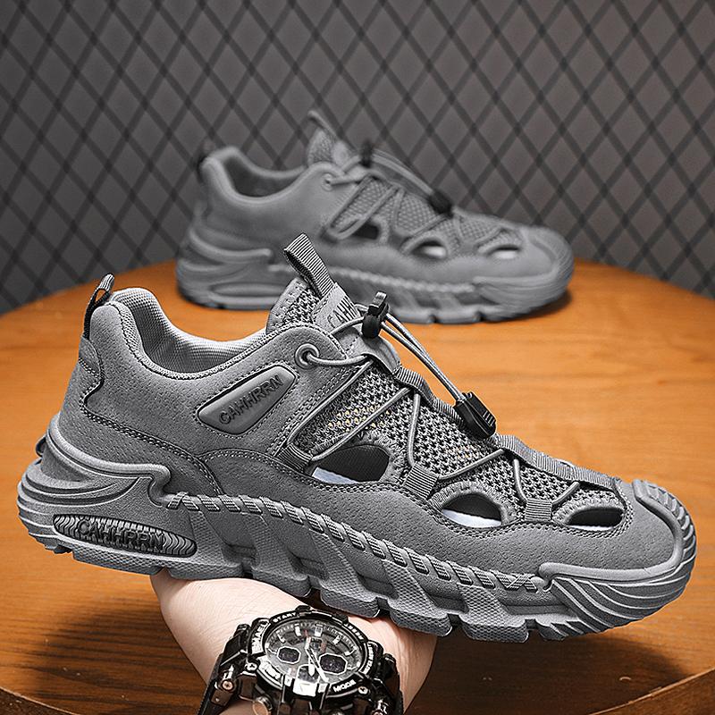 

Men s shoes sandals men s casual shoes summer hollow outdoor creek beach hole wading shoes 44