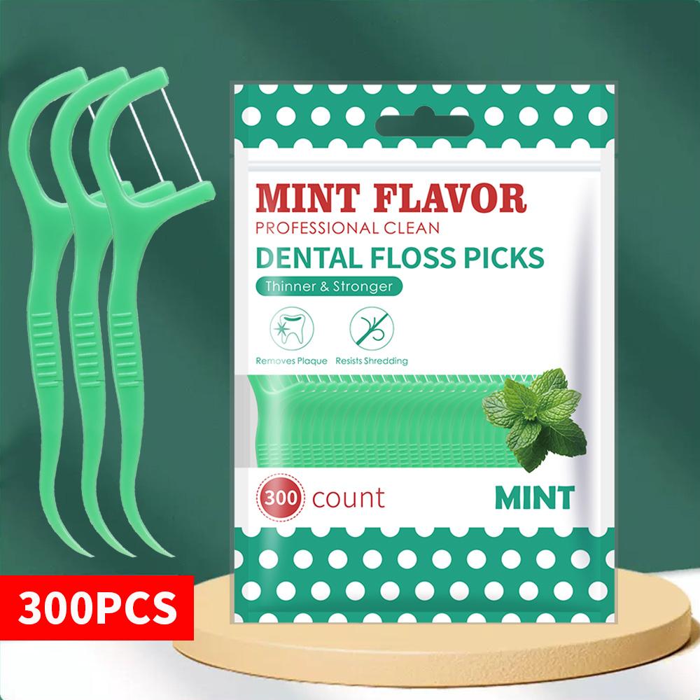 Mint Flavored Dental Floss Is a Tool for Cleaning Interdental Gaps, with 50/150/300/750PCS, and Is an Essential Tool for Cleanin