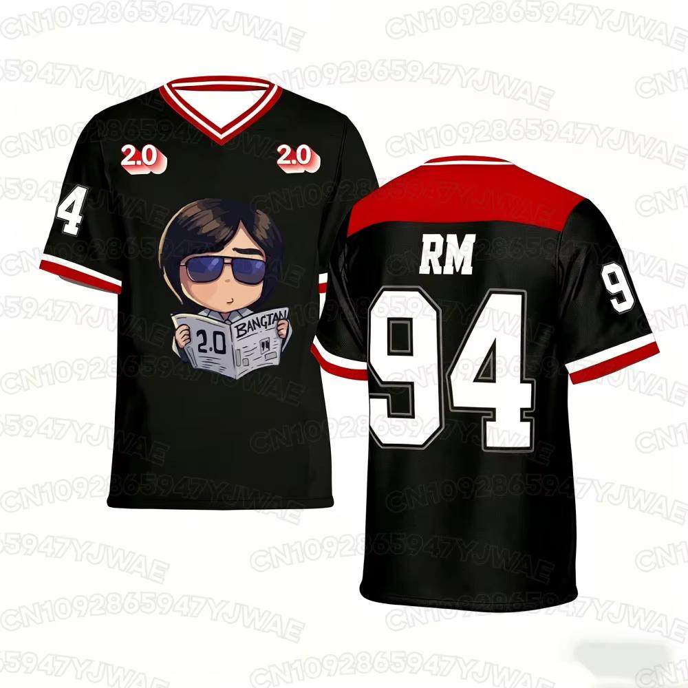 Summer 2026 World Tour Song 2.0 V-neck Jersey Girl Casual Sports Men's Women's 3D Print Graphic Kpop Fans Gifts T-Shirt