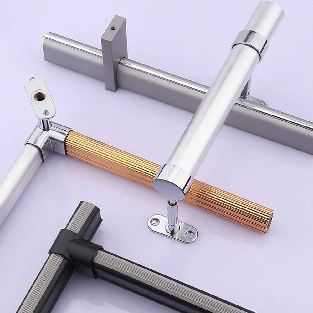 Zinc Alloy Pipe Bracket Half/All Pass Inner Dia.16mm Corner Flange Seat Ceiling Fixed Black Silver Gold