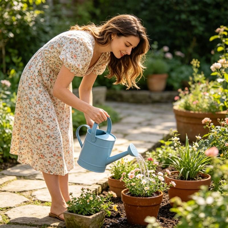 Home Garden Watering Can for Houseplants 1.5 Liter Water Kettle Watering Tool, Carry Handles and Wide Opening for Balconies