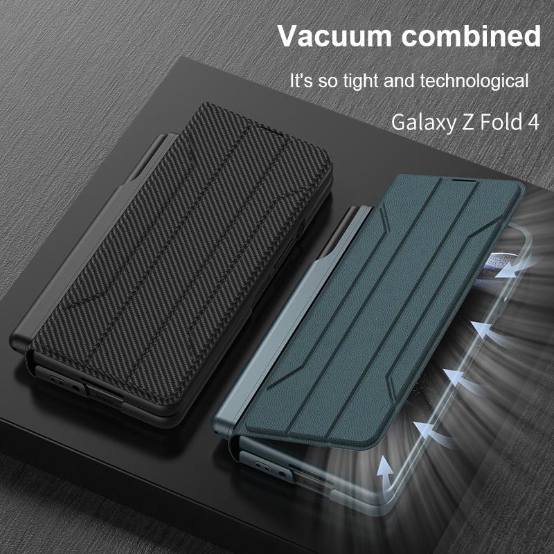 Rüstung abnehmbare S Pen Slot Halter Abdeckung für Samsung Galaxy Z Fold4 Fall mit gehärtetem Film Anti-Fall Fundas (Kein S Pen )Für Zfold4