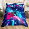 Grey Wildlife Leather Pattern Three-Piece Quilt Cover Digital Printing Bedding Set Bed Cover