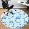 1pc Dinosaur Eggs Carpet for Office Non-Slip, Round Carpet, Soft & Comfortable, Carpet for Office, Lightweight Round Floor Mat