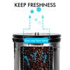 1.5/1.8L Coffee Canister Airtight Coffee Bean Canister Stainless Steel Coffee Jar Storage For Coffee Bean Tea Black/White/Silver