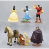 Belle en het Beest Beeldjes Set van 6, 10-12 cm Hars Verzamelaar Beeldjes, Prachtig Cadeau