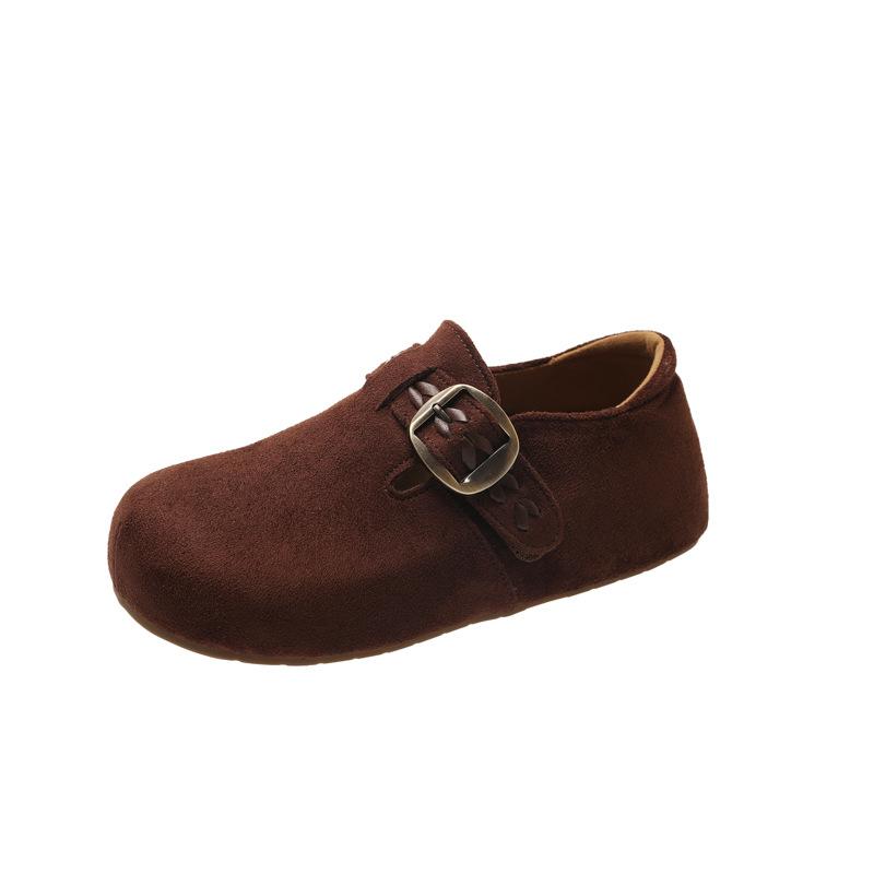 All-inclusive Boken Shoes Women's Inner Height Increase One Pedal Single Shoes Women's 2025 New Platform Shoes Women's Boken Shoes
