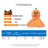 Hooded Cloak Pumpkin Hooded Cloak Coat Multipurpose Pumpkin Shawl Costume Cosplay Props Bright Color Halloween Cosplay Cape