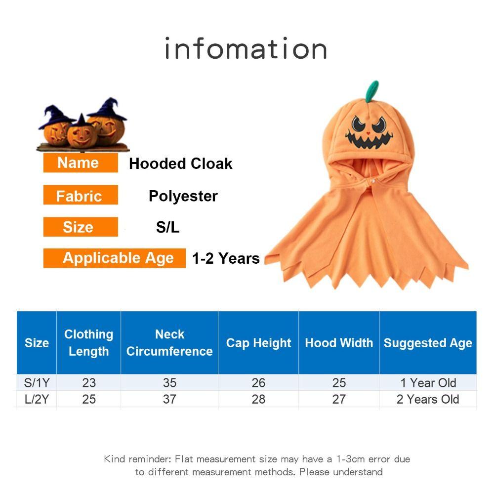 Hooded Cloak Pumpkin Hooded Cloak Coat Multipurpose Pumpkin Shawl Costume Cosplay Props Bright Color Halloween Cosplay Cape