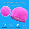 High-Elastic Polyester Swim Cap for Adults - Solid Color with Independent Packaging