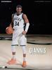 Real Masterpiece NBA Collection Giannis Antetokounmpo Collectible Figure White Large 653407 1/6