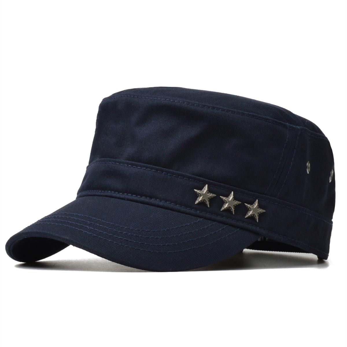 

NORTHWOOD All Seasons Металевий плоский капелюх із п’ятьма зірками для чоловічого дозвілля, регульований сонцезахисний капелюх Капелюх із бавовняним язиком із качки 55-60 cm синій