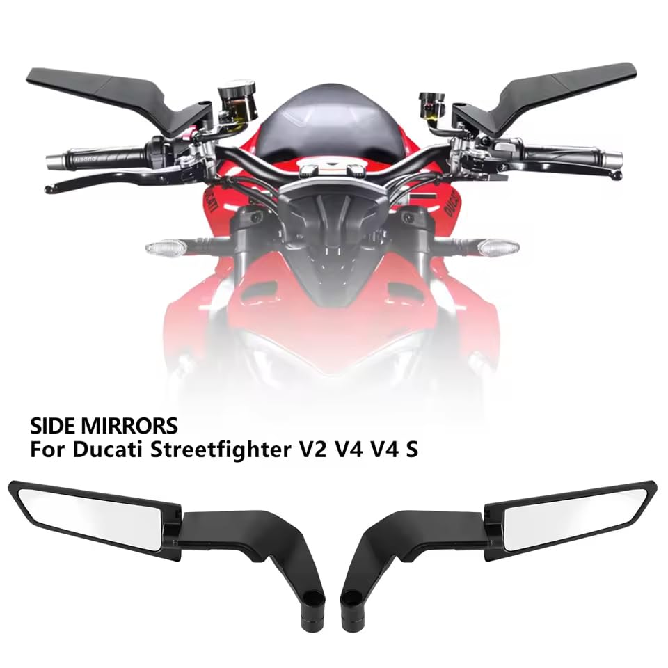 zmart Motorcycle Accessories Mirror Stealth Winglet Mirror Rotation Adjustable For YAMAHA MT 03 07 09 R1R3R7 XMAX KTM For BMW