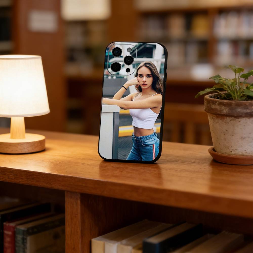 

Beauty shot Phone Case For iPhone 17, 16,15,14,13,12,11 Plus,Pro Max, Others Soft Black Cover iPhone16Plus