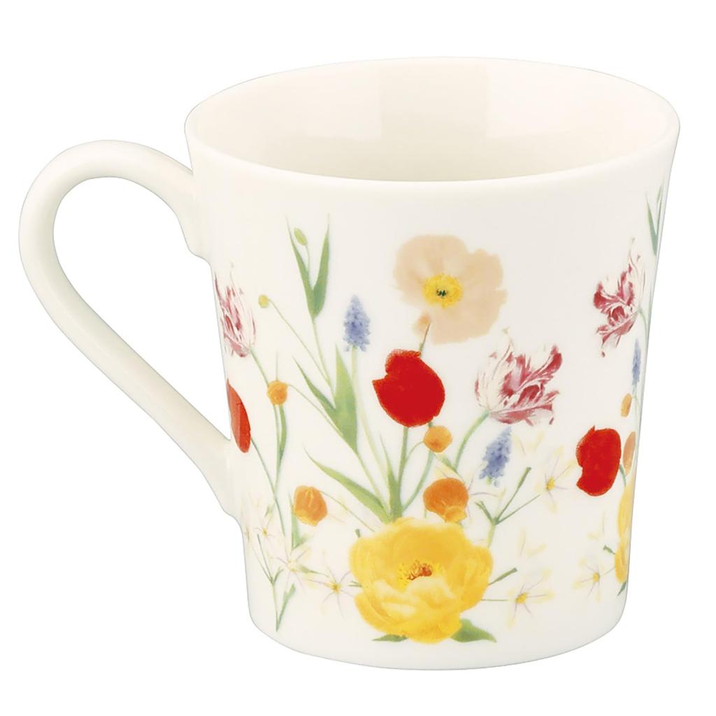 Yamaka Shoten X Mimosa and Pair of Mugs and Dinnerware by Hibiya A Perfect Day or Birthday Gift for Made In Product HIBIYA-KADAN "Flower Language