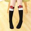 Girls' Cute Cartoon Cotton Knee-High Socks - Japanese Style for Spring & Autumn