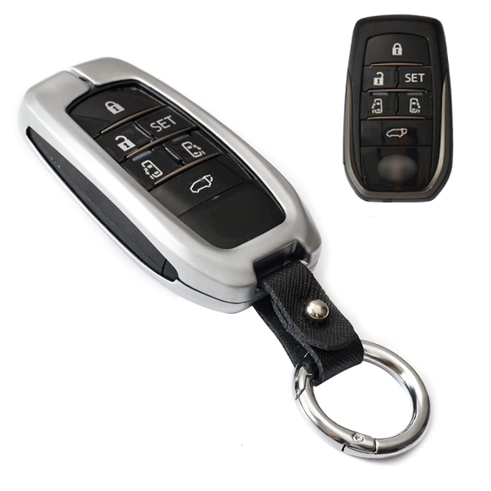 

Чехол для ключа для смарт-ключа Toyota Чехол для ключа Сплав цинка 6 кнопок Эксклюзивный дизайн Toyota Брелок для ключей Совместим с металлическим чехлом для ключа Toyota Mark