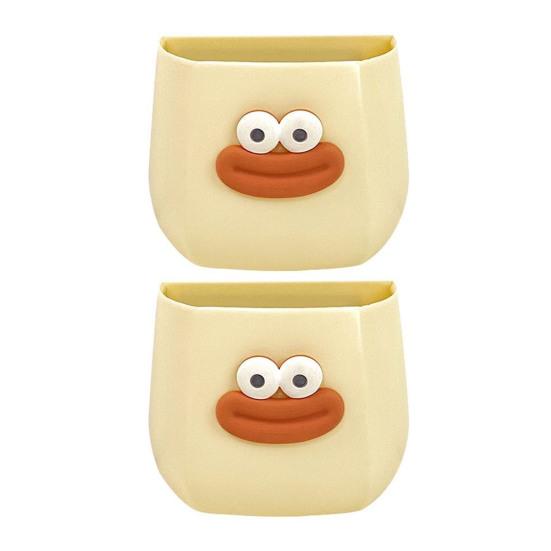 1/2Pcs Cartoon Sausage Mouth Pen Holder Magnetic Refrigerator Storage Box Stationery Container Home Office Desktop Fridge Decoration Ornament