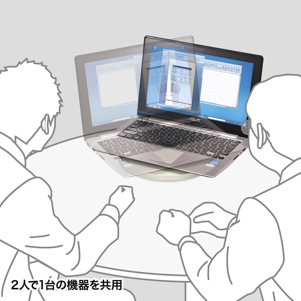 SANWA SUPPLY CR-15K Rotating Table, 23cm Diameter, 30kg Load Capacity