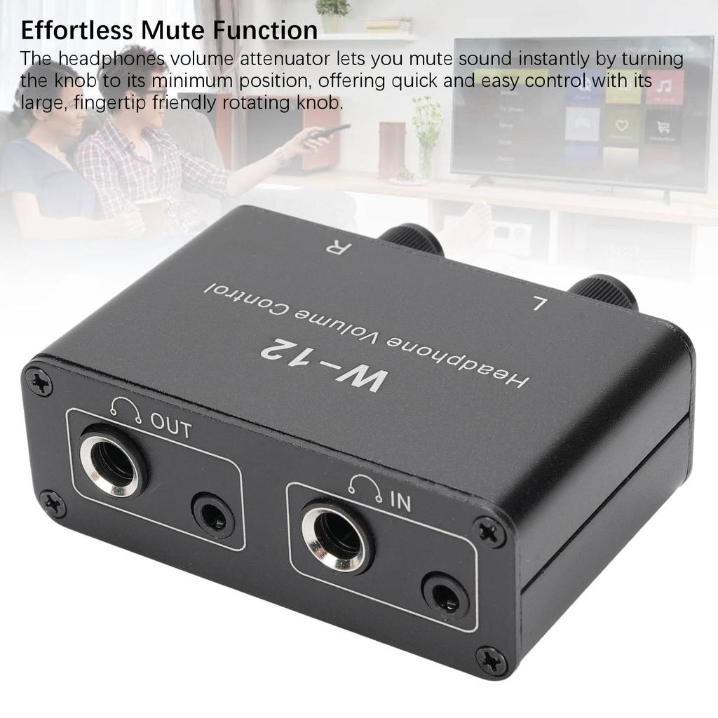 3.5mm 6.35mm Stereo Volume Controller 1 4 Inch 1 8 Inch Inline Volume Control Headphones Volume Attenuator for