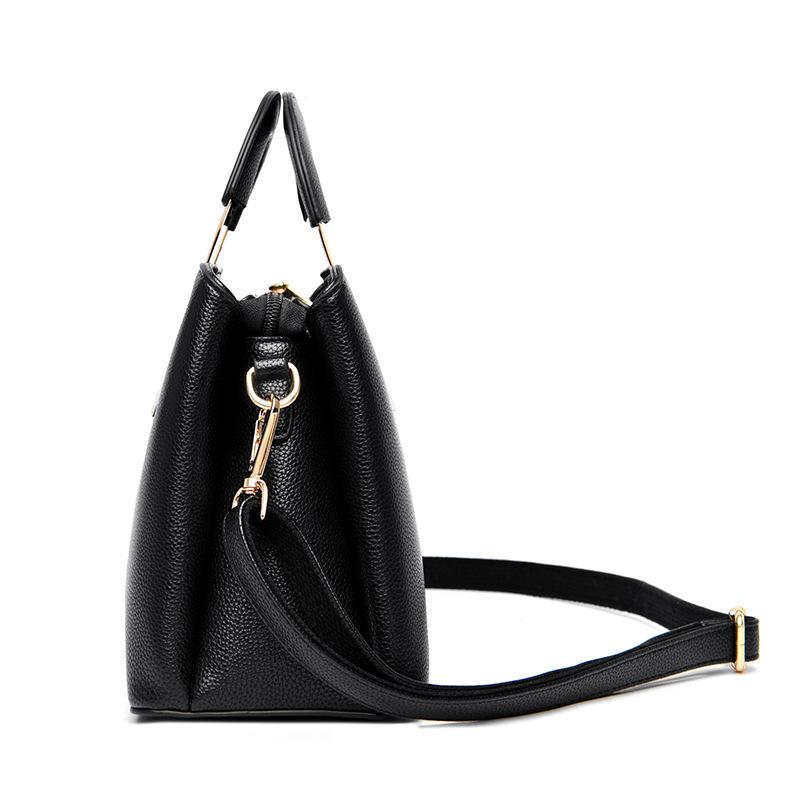 Single Shoulder Bag Lychee Print Large Handbag Female Mother Bag Fashion Women's Crossbody Bag