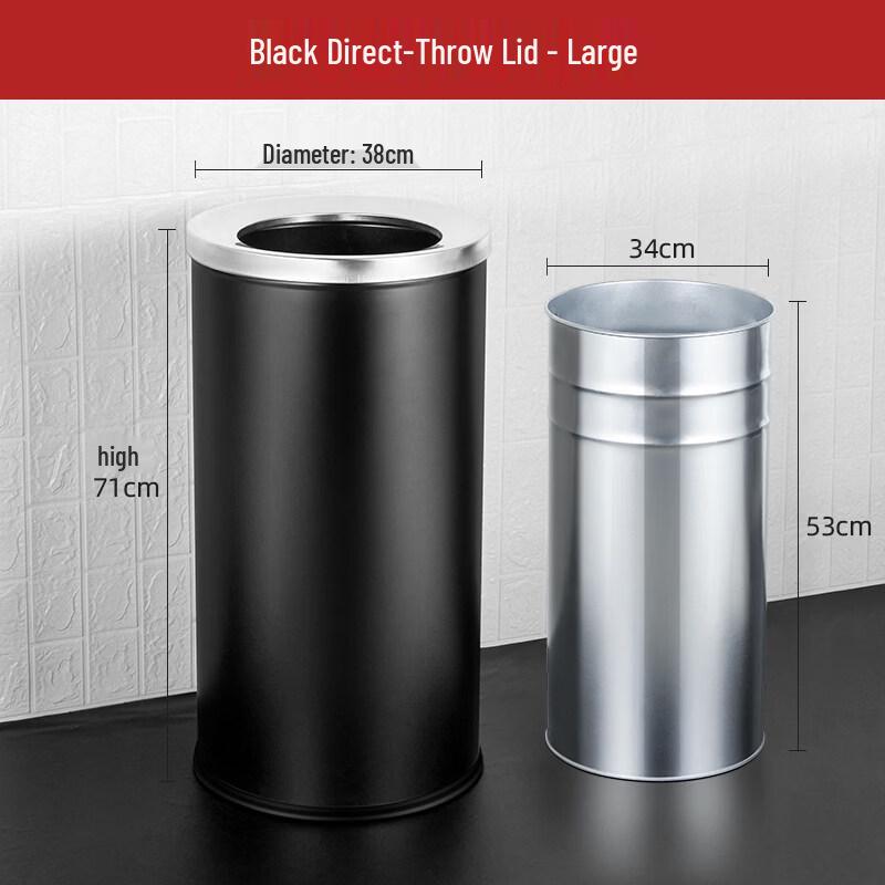 

JPHZNB Stainless Steel Round Trash Can