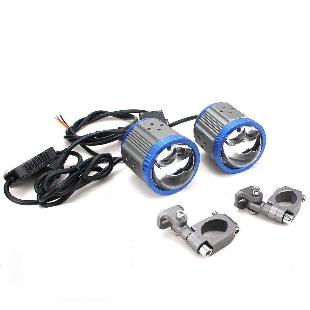 

Двойной лазерный U90 проектор противотуманной фары Bi-LED для мотоцикла, вспомогательная противотуманная светодиодная линза, фары