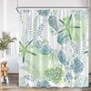 Nautical Cartoon Shower Curtain Tropical Fish Starfish Shell Seaweed Coral Underwater Bathroom Decoration Polyester Bath Curtain