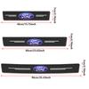 Carbon Fiber Car Sill Bar Non-Slip Anti-Scratch Auto Accessories For Ford Ranger Focus Kuga Mustang Mondeo Fusion Esco MK3 MK4