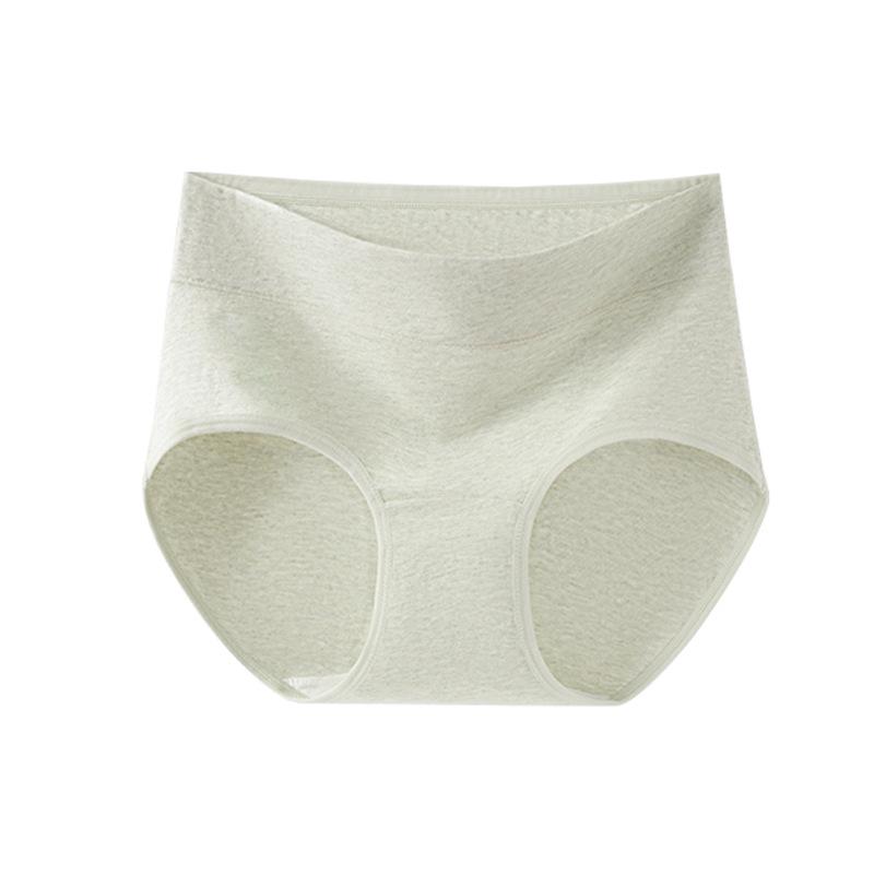 Women's Pure Cotton Seamless Briefs - Antibacterial, Extended Crotch, Mid-High Waist, Class A Comfortable Underwear