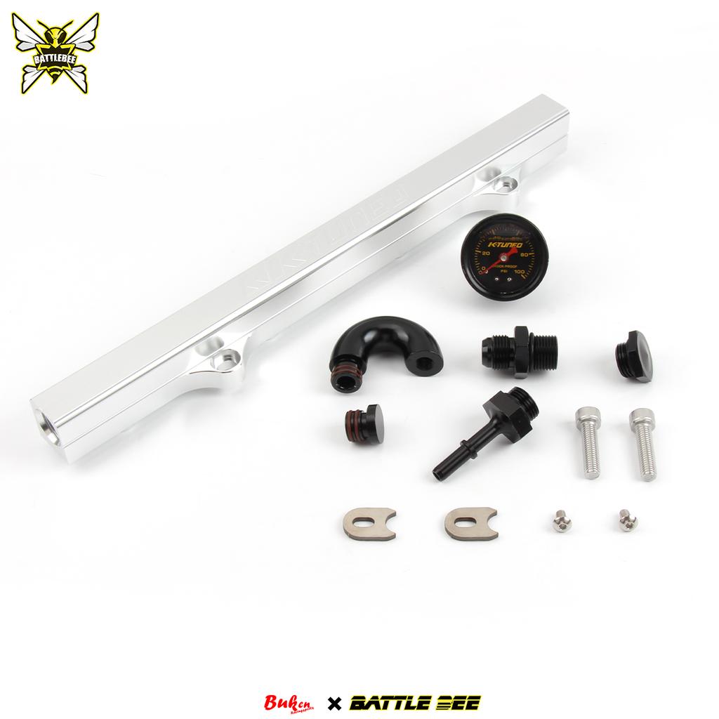 Aluminium K Series Fuel Rail Kit High Flow Injection Fuel Rail For Honda Civic K20 K24 FD2 CL7 DC5 Without Oil Pressure Gauge