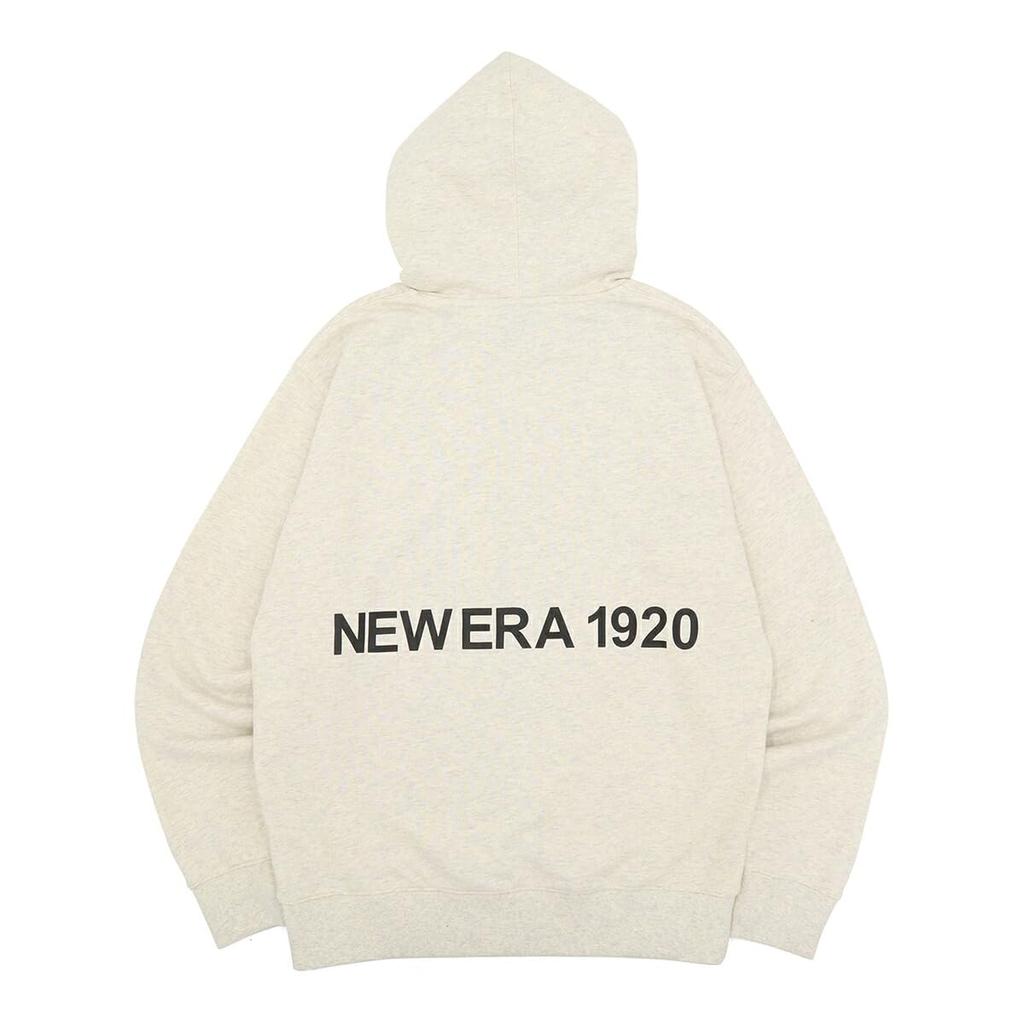 New Era Sweatshirt mit Originalgröße SW PO HOODIE NE1920 OAT Logo, Baumwolle, Haferflockenfarbe, L,