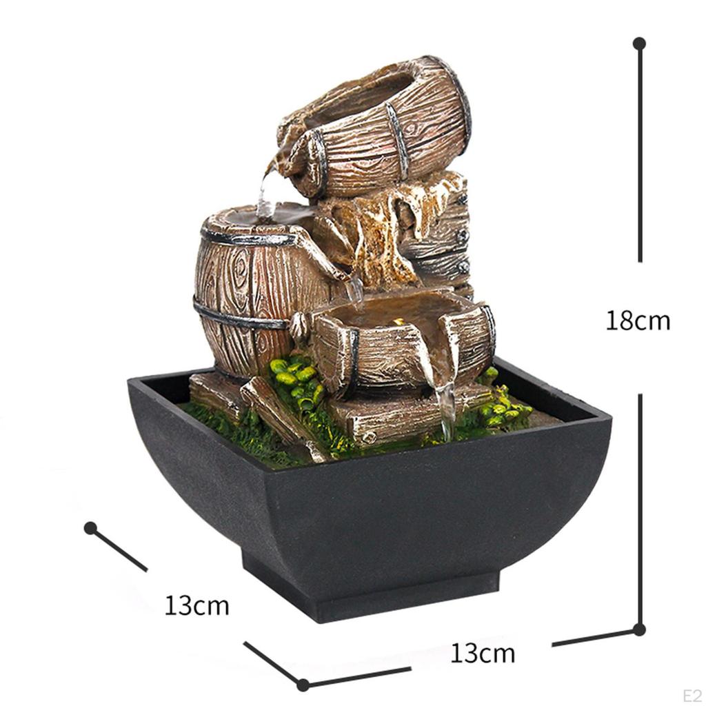 Tischbrunnen für den Innenbereich, Elegant mit pumpeplätscherndem Ornament, Kreativer Wasserbrunnen für Tischbar