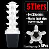 Home Balcony Vertical Tower Planter 3/5-Hole Vegetable Hydroponic Growing System DIY Garden Soilless Cultivation Equipment