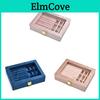 Jewelry Organizer Box With Velvet Material For Ring And Earring Storage