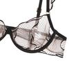 French Style Lace Embroidered Thin Cup Bra With Underwire Support Full Bust Comfort Lift