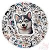 100Pcs/Set Husky Mini Pets Dogs Stickers DIY Fashion Decals Stickers