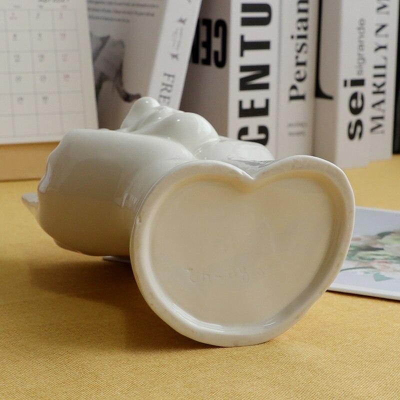 1pc Body Art Ceramic Vase Face Ceramic Vase Creative Flowerware Home Decor Living Room Decorations