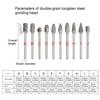 Heavy Duty DIY Grinding Head Set 10 Piece Carbide Steel DoubleCut Tools
